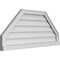 Ekena Millwork Octagonal Top Surface Mount PVC Gable Vent w/ 2"W x 2"P Brickmould Sill Frame, 40"W x 18"H GVPOT40X1803SN - alternate 3